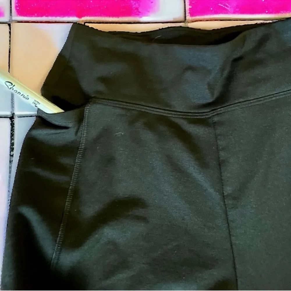 PINK Victoria’s Secret COZY Leggings Black High Waist Fleece Lined Activewear S